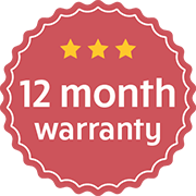 12 Month Warranty