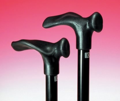 Comfort Grip Cane Adjustable, Small Handle - Black