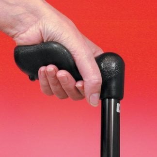 Arthritis Grip Cane Adjustable - Black Right Hand