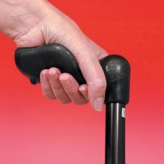 Arthritis Grip Cane Adjustable - Black, Left Hande