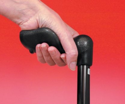 Arthritis Grip Cane Adjustable - Black, Left Hande