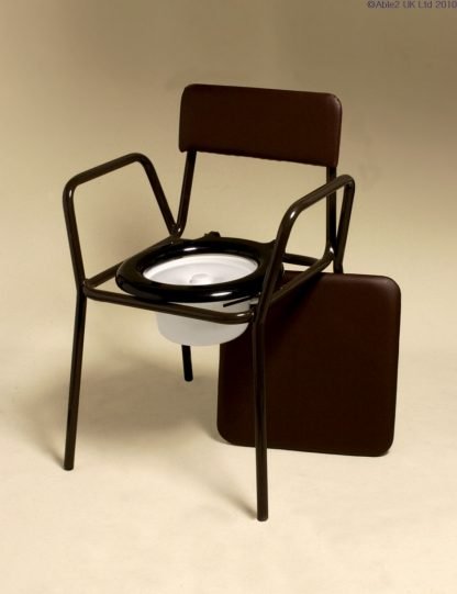 Compact Commode Chair - adjustable height