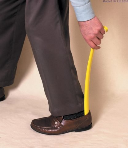 Plastic Shoehorn With Hook