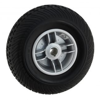 Pride EliteTraveller 4+ Black Tyre Silver Rim (Rear)