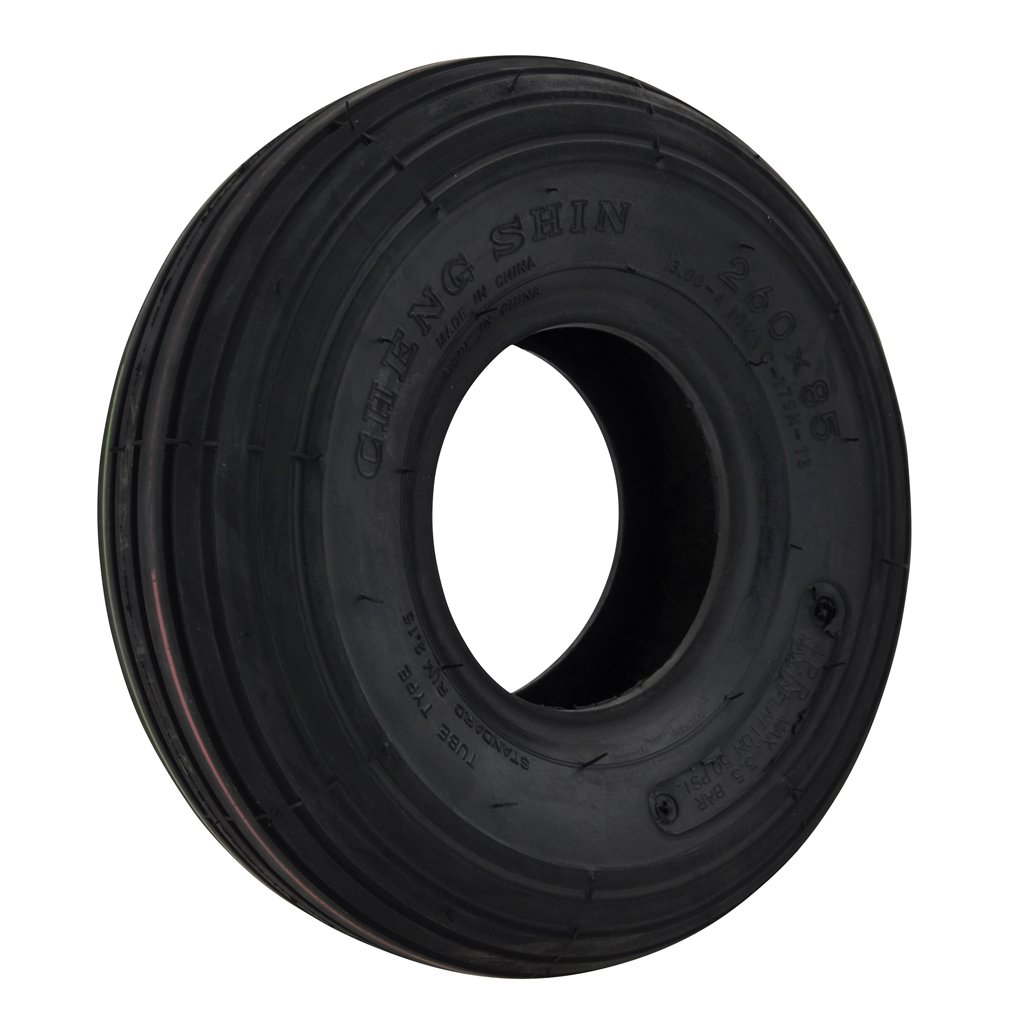 Tyre 10 (260/85 ,3.00 x 4) and Tube - Cross Tread - AWM NZ