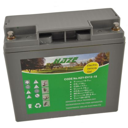 12V 18Ah HAZE GEL battery for Mobility Scooters & Powerchairs