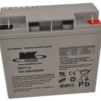 12V 18Ah MK Sealed Lead Acid (AGM) Mobility Scooter Battery