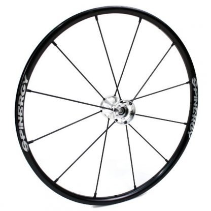 24" Spinergy LX Wheel - Black Rim, Silver Hub, 12 Spokes