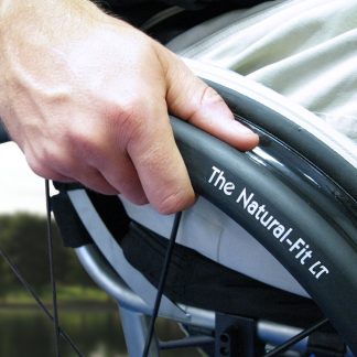 Natural-Fit LT Oval Handrim With Super Grip Thumb Guard