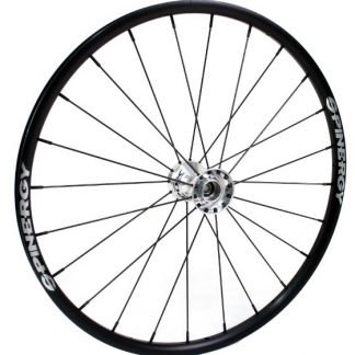 25" Spinergy SLX Wheel - Black Rim, Silver Hub, 24 Spokes