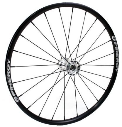 25" Spinergy SLX Wheel - Black Rim, Silver Hub, 24 Spokes