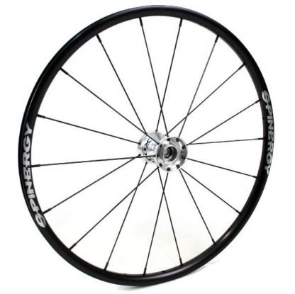 24" Spinergy Everyday Wheel - Black Rim, Silver Hub, 18 Spokes